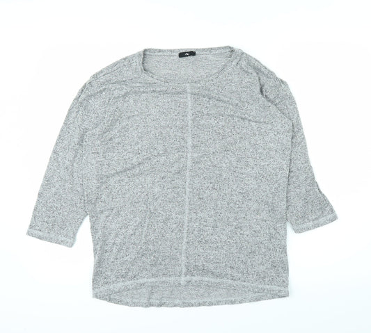 M&Co Womens Grey   Basic T-Shirt Size 10