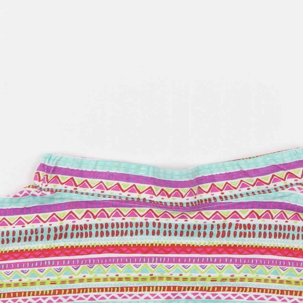 Young Dimension Girls Multicoloured Geometric  Mini Skirt Size 6-7 Years