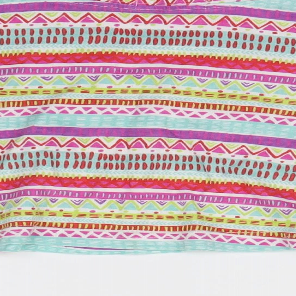 Young Dimension Girls Multicoloured Geometric  Mini Skirt Size 6-7 Years