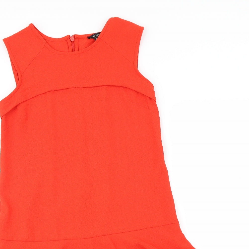 Therapy Womens Orange   Fit & Flare  Size 8
