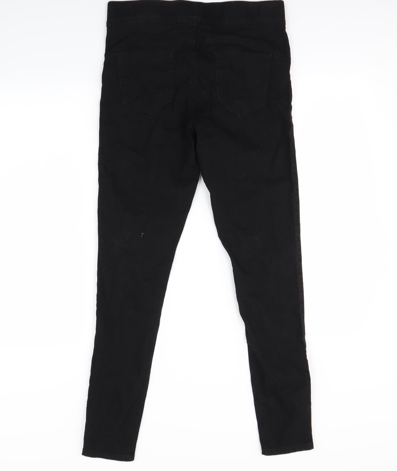 denim&co Womens Black   Skinny Jeans Size 10 L29 in