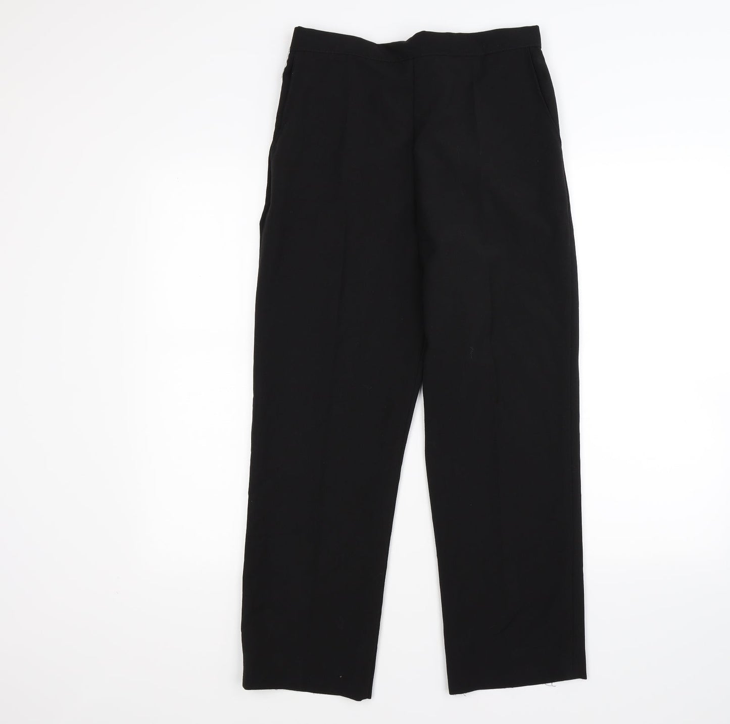 Preworn Womens Black   Trousers  Size 12 L25 in