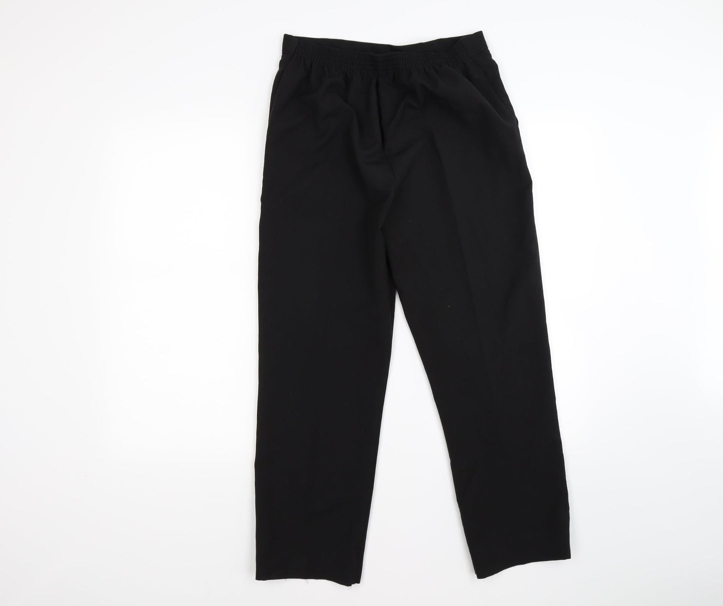 Preworn Womens Black   Trousers  Size 12 L25 in