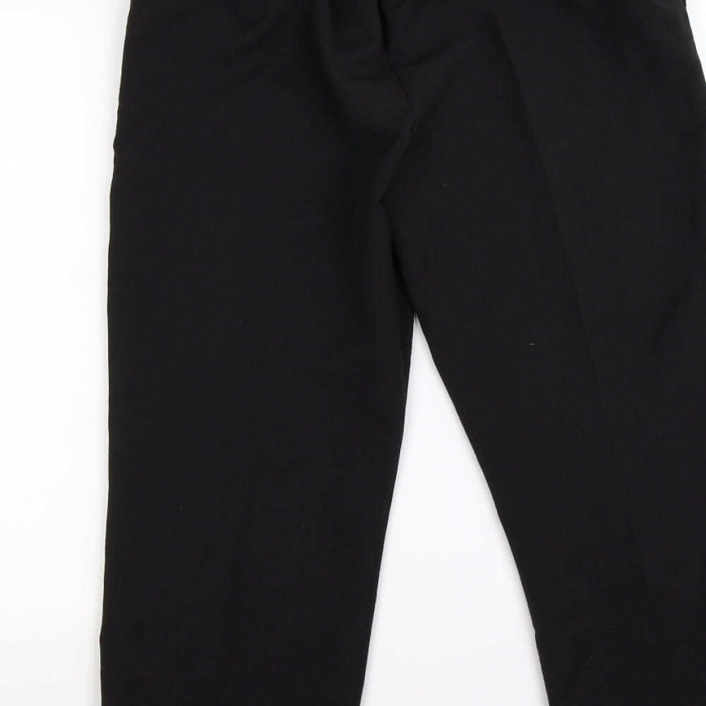 Preworn Womens Black   Trousers  Size 12 L25 in