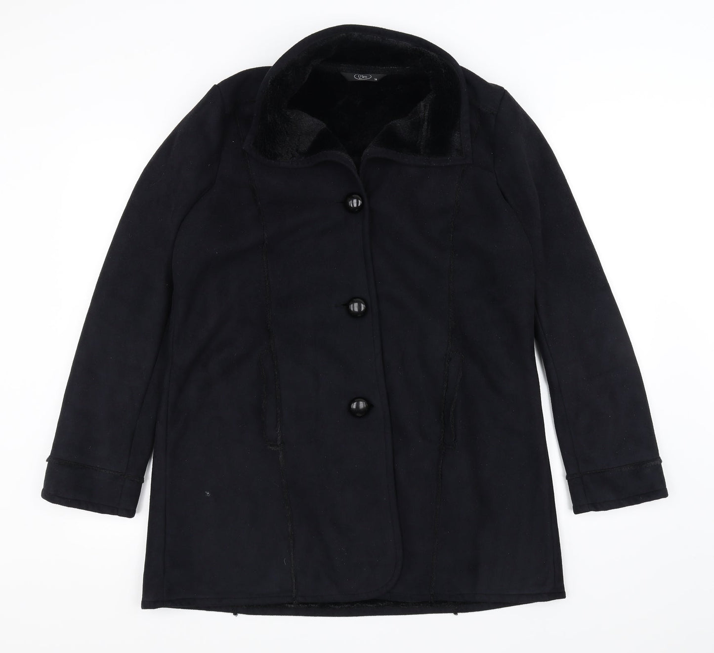 BM Womens Black   Jacket Coat Size 14
