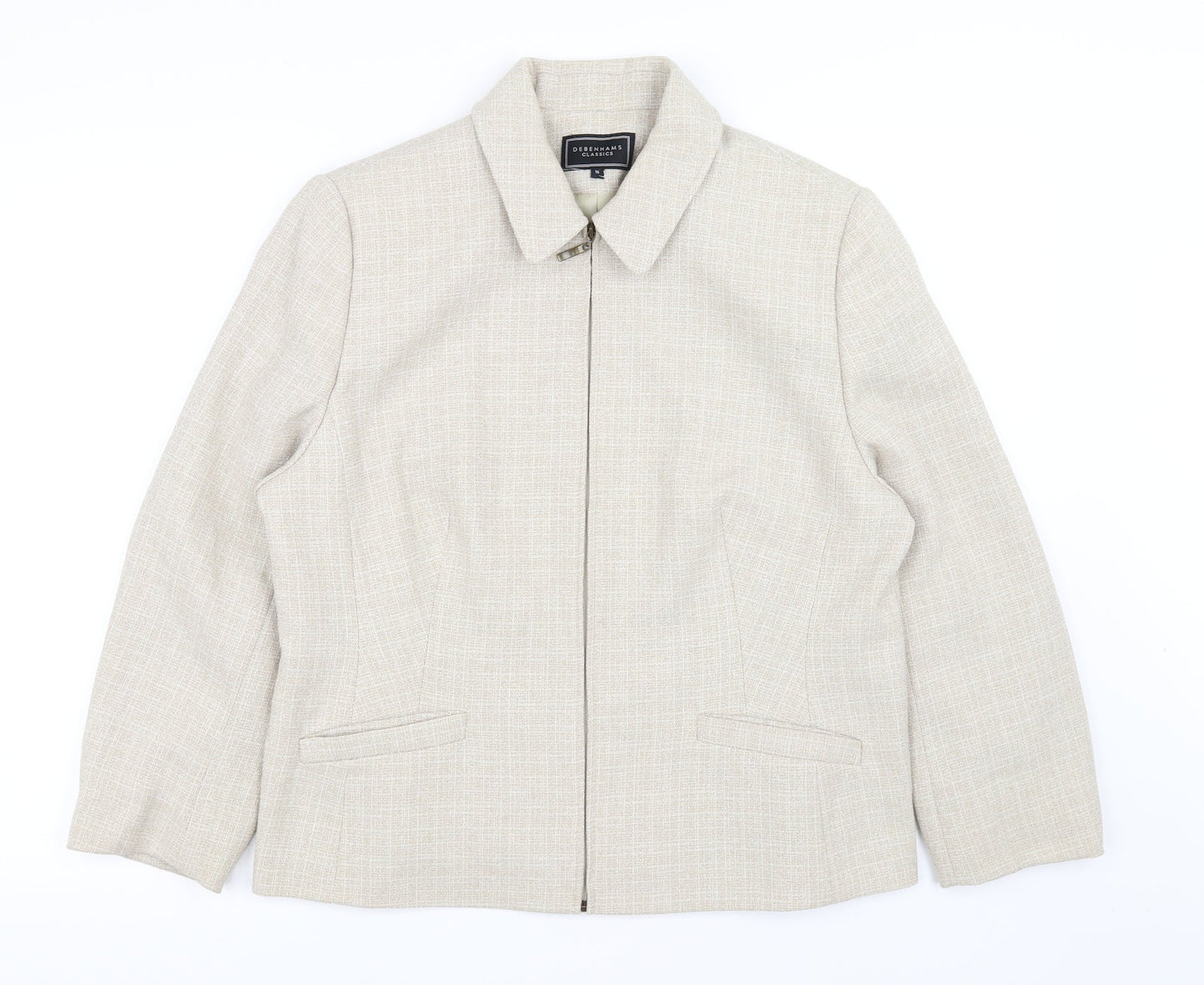 Debenhams Womens Beige   Jacket Coat Size 16