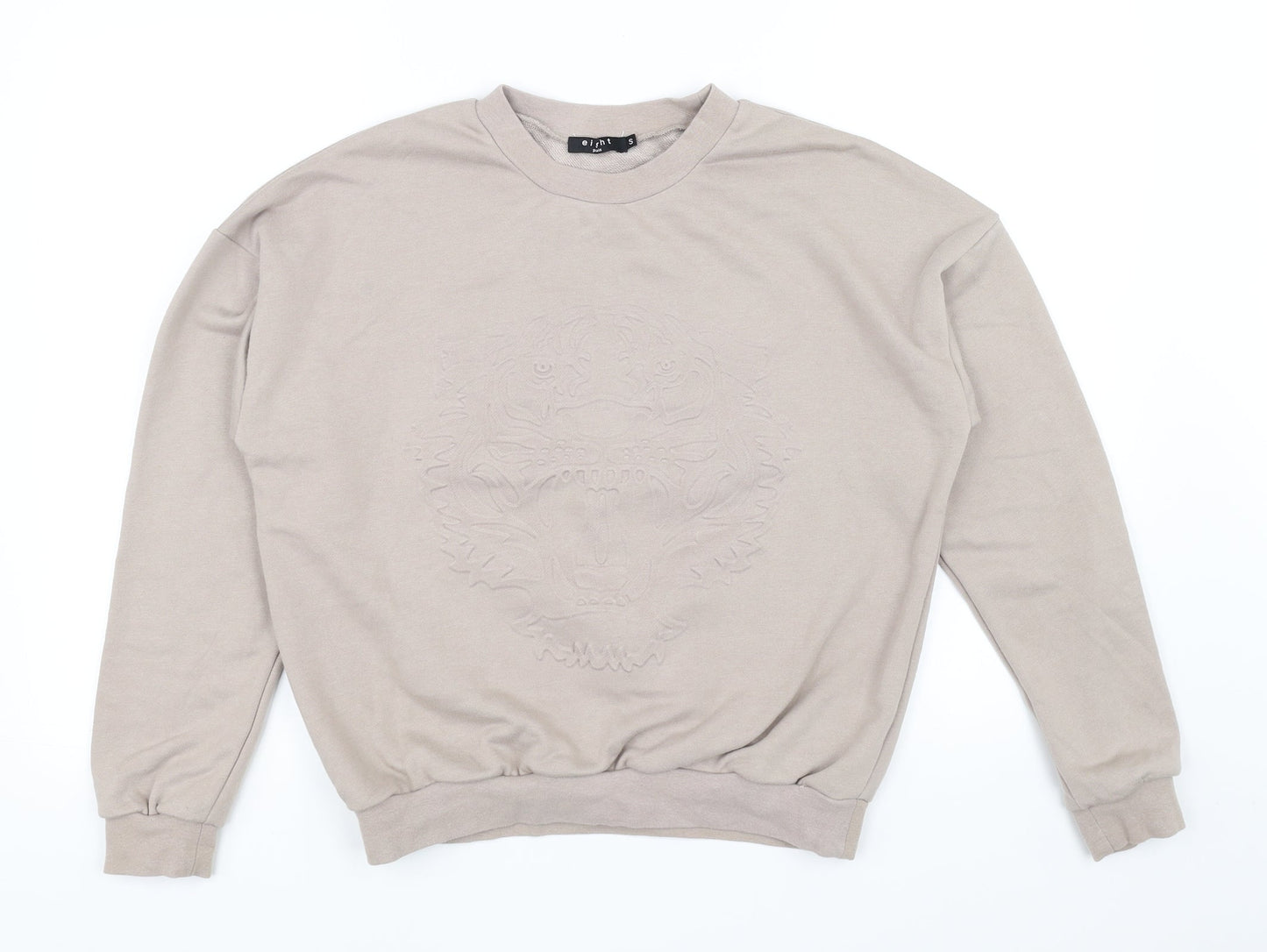 Eight paris Womens Beige   Pullover Jumper Size S  - embossed