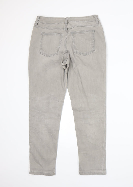 Marks and Spencer Womens Grey  Denim Skinny Jeans Size 10 L25 in