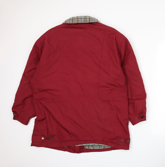NuAge Womens Red   Rain Coat Coat Size 16