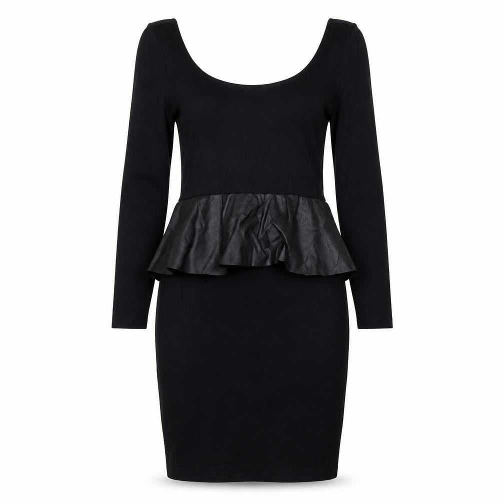 Front view of Zara women’s black pencil dress, size S