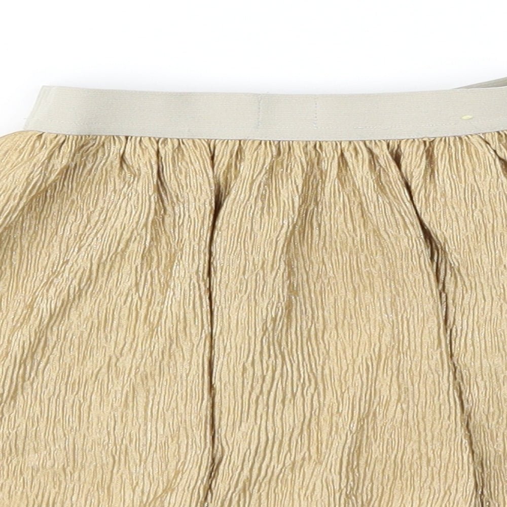 Gap Girls Gold   Pettiskirt Skirt Size 12-18 Months