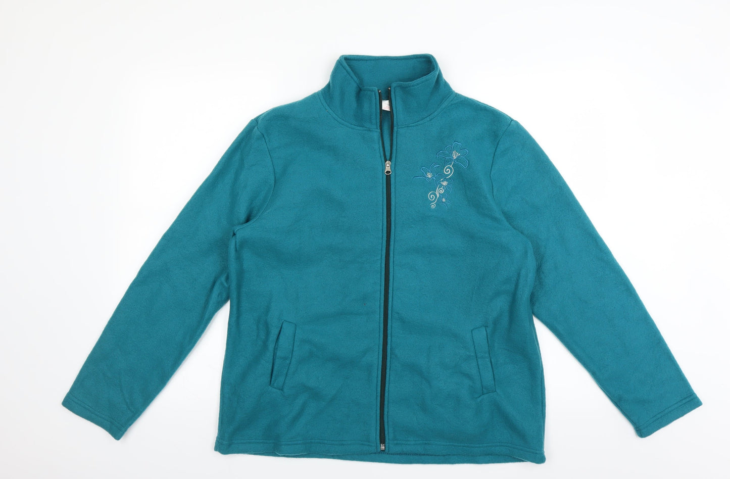 Anne De Lancay Womens Green   Full Zip Jumper Size M