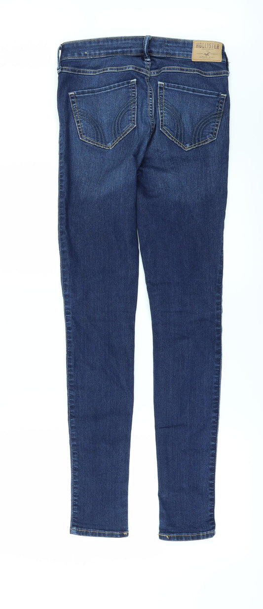 Hollister Womens Black  Denim Skinny Jeans Size 25 in L31 in