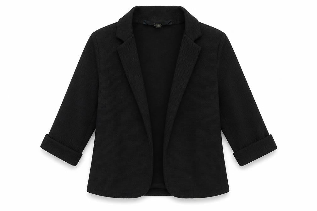 Front view of Cosmic Kids girls’ black jacket, size 10, years