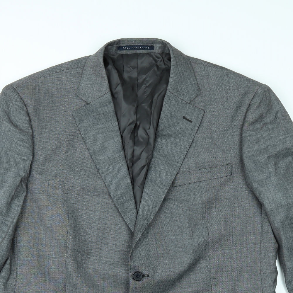 Paul Costelloe Mens Grey   Jacket Suit Jacket Size 42