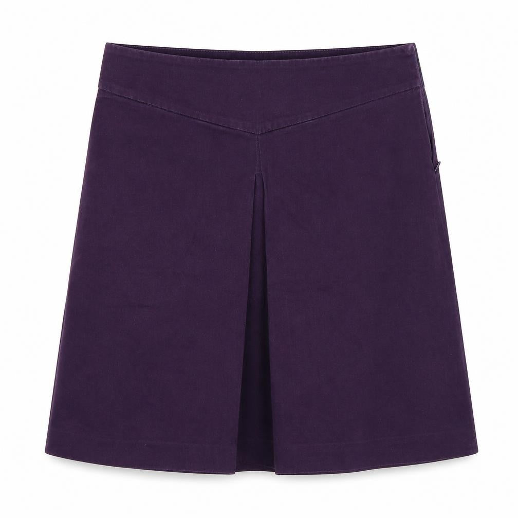 Front view of Zara women’s purple a-line skirt, size M
