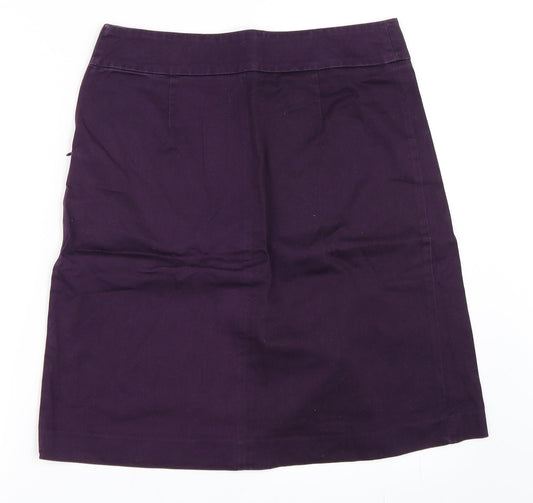 Zara Womens Purple   A-Line Skirt Size M