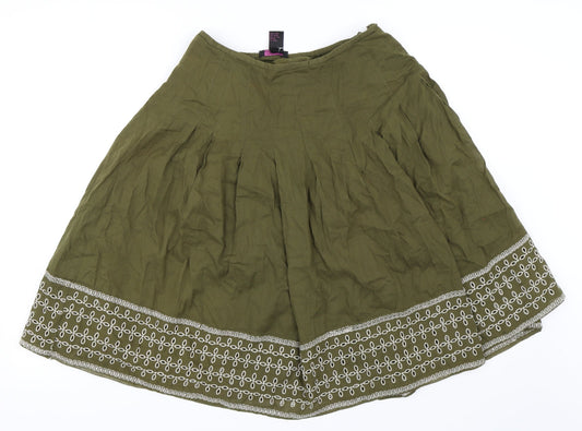 Jordan Womens Green   Flare Skirt Size S