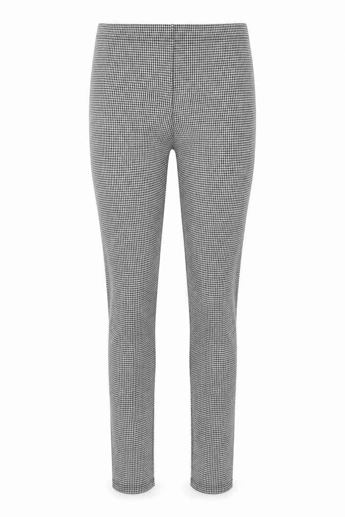 Topshop Womens White Check  Jegging Trousers Size 10 L27 in