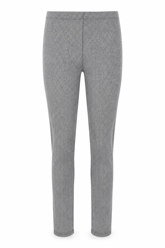 Topshop Womens White Check  Jegging Trousers Size 10 L27 in