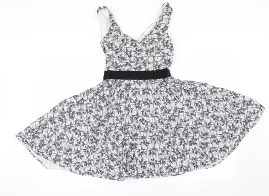 New Look Womens Grey   A-Line  Size 8