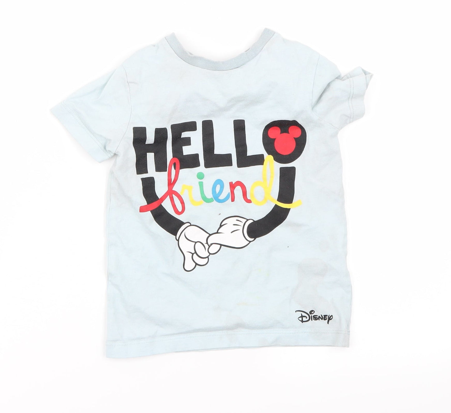 George Boys Blue   Basic T-Shirt Size 2-3 Years