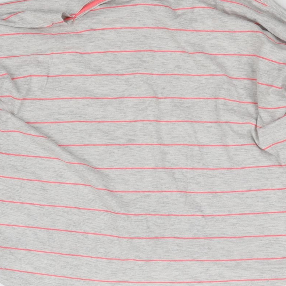 H&M Girls Grey Striped  Basic T-Shirt Size 10-11 Years