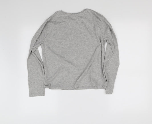 Very Girls Grey   Basic T-Shirt Size 12 Years