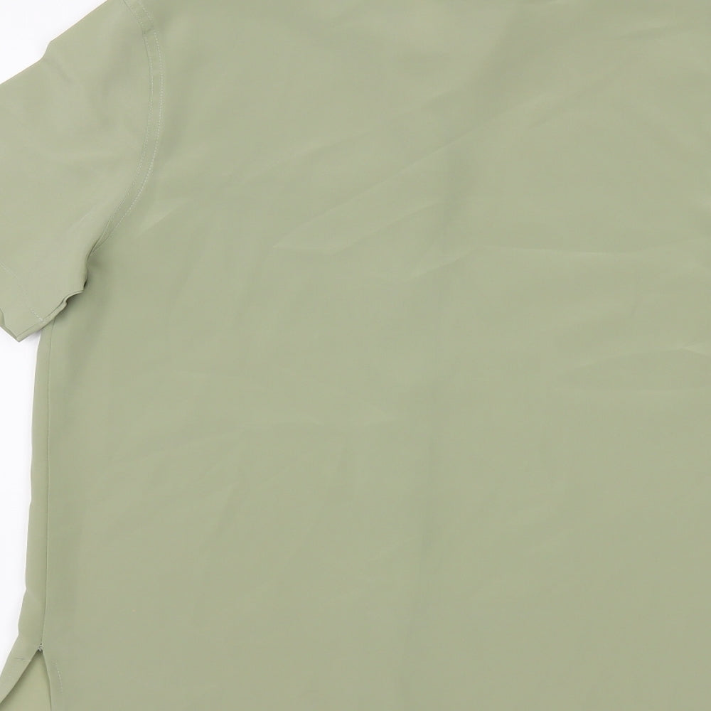 Isabelle Womens Green Floral  Basic Blouse Size 10