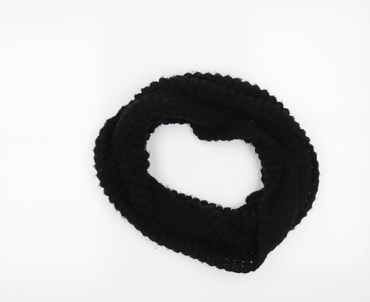 Preworn Womens Black    Scarf