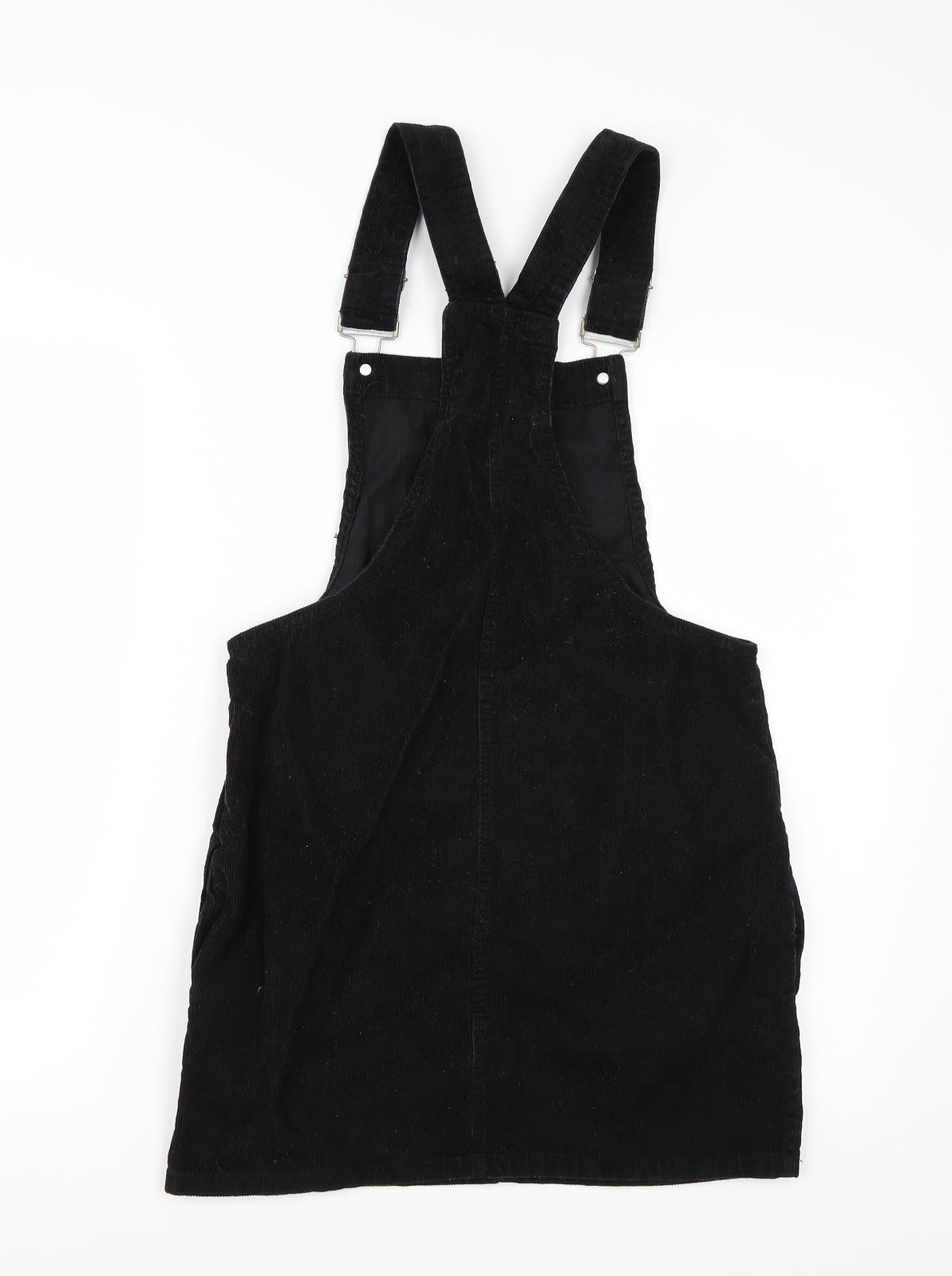 Denim & Co. Womens Black   Dungaree One-Piece Size 8