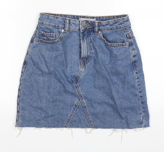 Denim Co Womens Blue  Denim A-Line Skirt Size 6