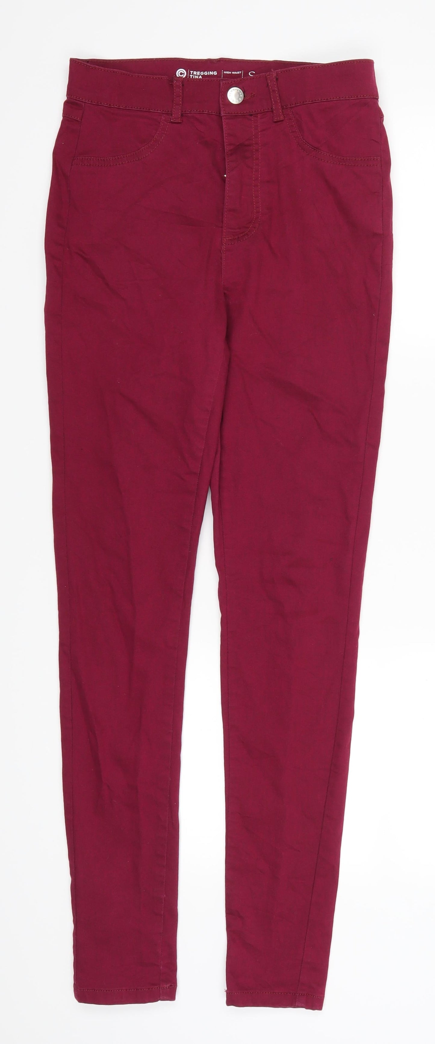 Preworn Womens Pink  Denim Skinny Jeans Size S L30 in