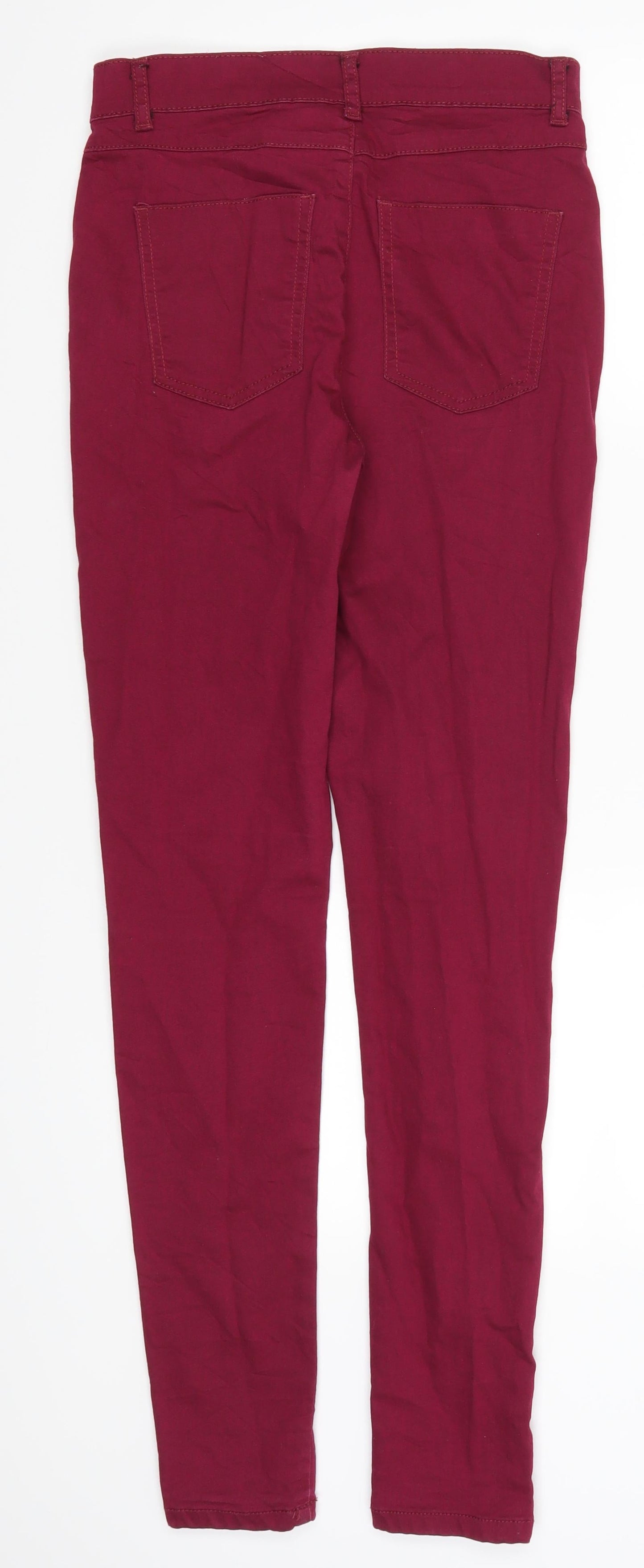 Preworn Womens Pink  Denim Skinny Jeans Size S L30 in