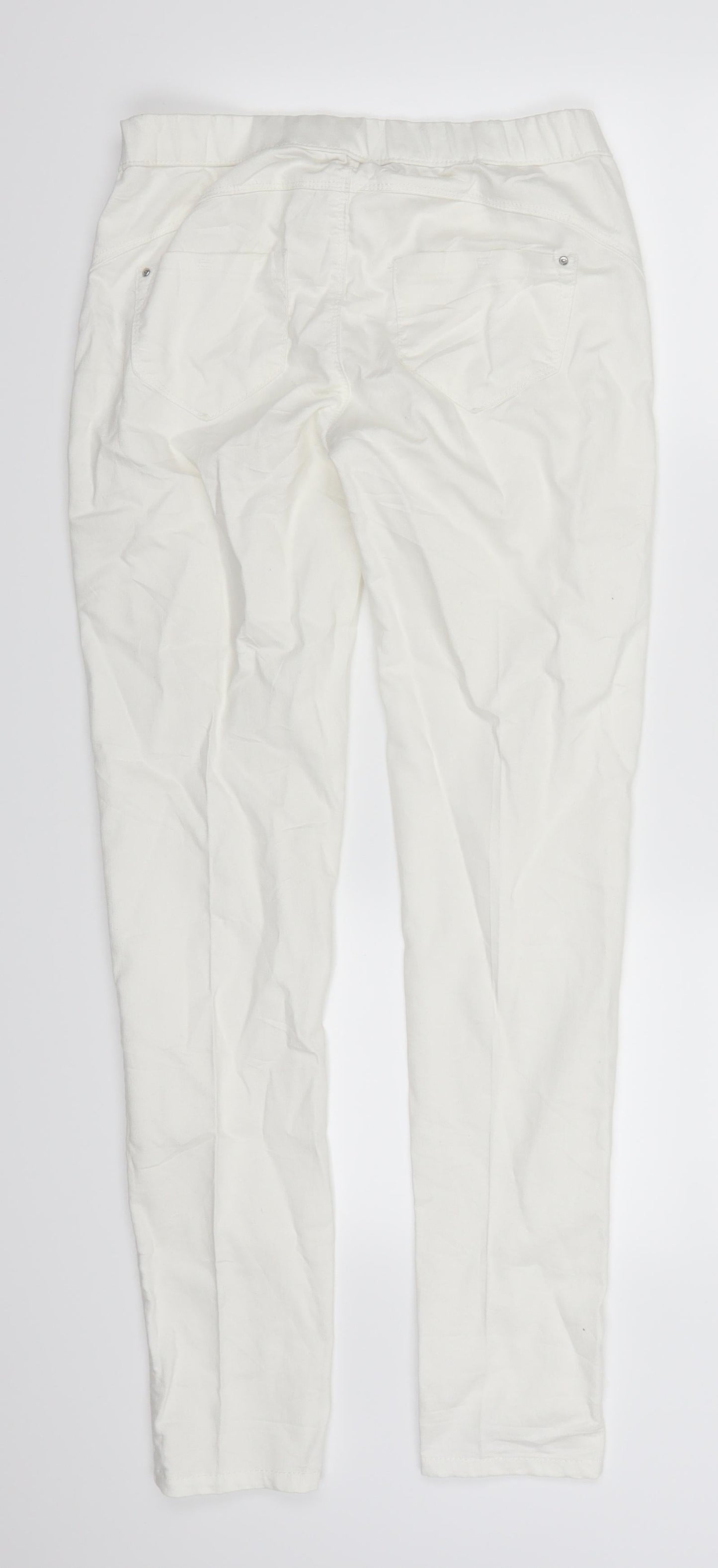 Denim Co Womens White  Denim Jegging Leggings Size 8 L29 in