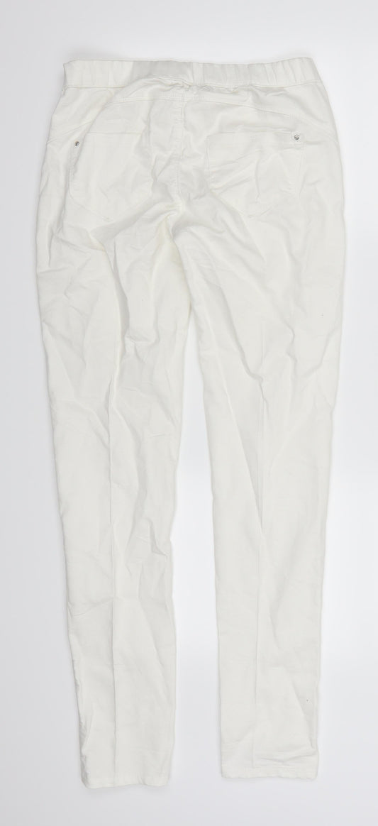 Denim Co Womens White  Denim Jegging Leggings Size 8 L29 in