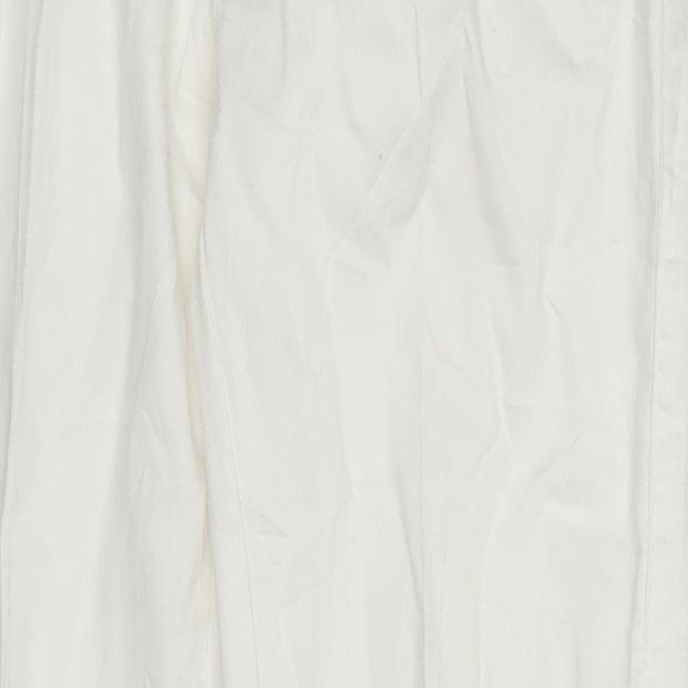 Denim Co Womens White  Denim Jegging Leggings Size 8 L29 in