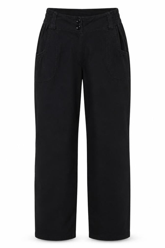 La Cotonniere Womens Black   Trousers  Size M L30 in