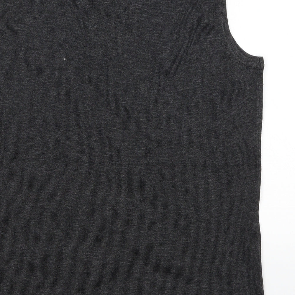 Cable & Gauge Womens Grey  Rayon Basic Tank Size M