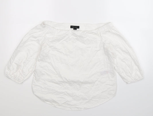 New Look Womens White   Camisole T-Shirt Size 8