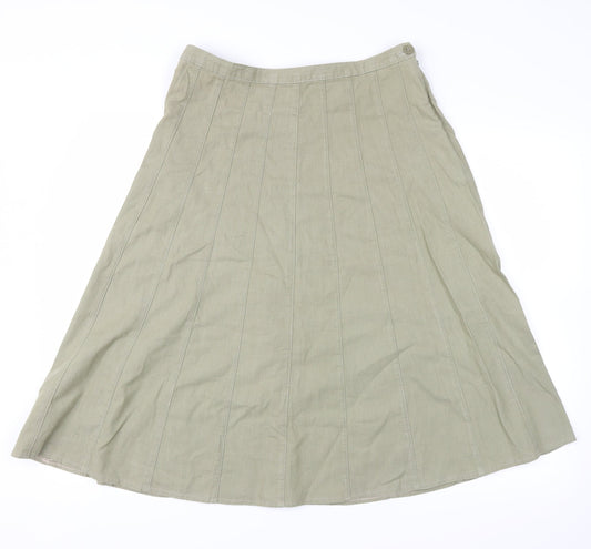 Marks and Spencer Womens Green   Peasant Skirt Size 10