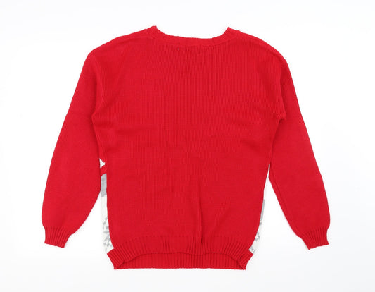 alessandra Womens Red   Pullover Jumper Size M