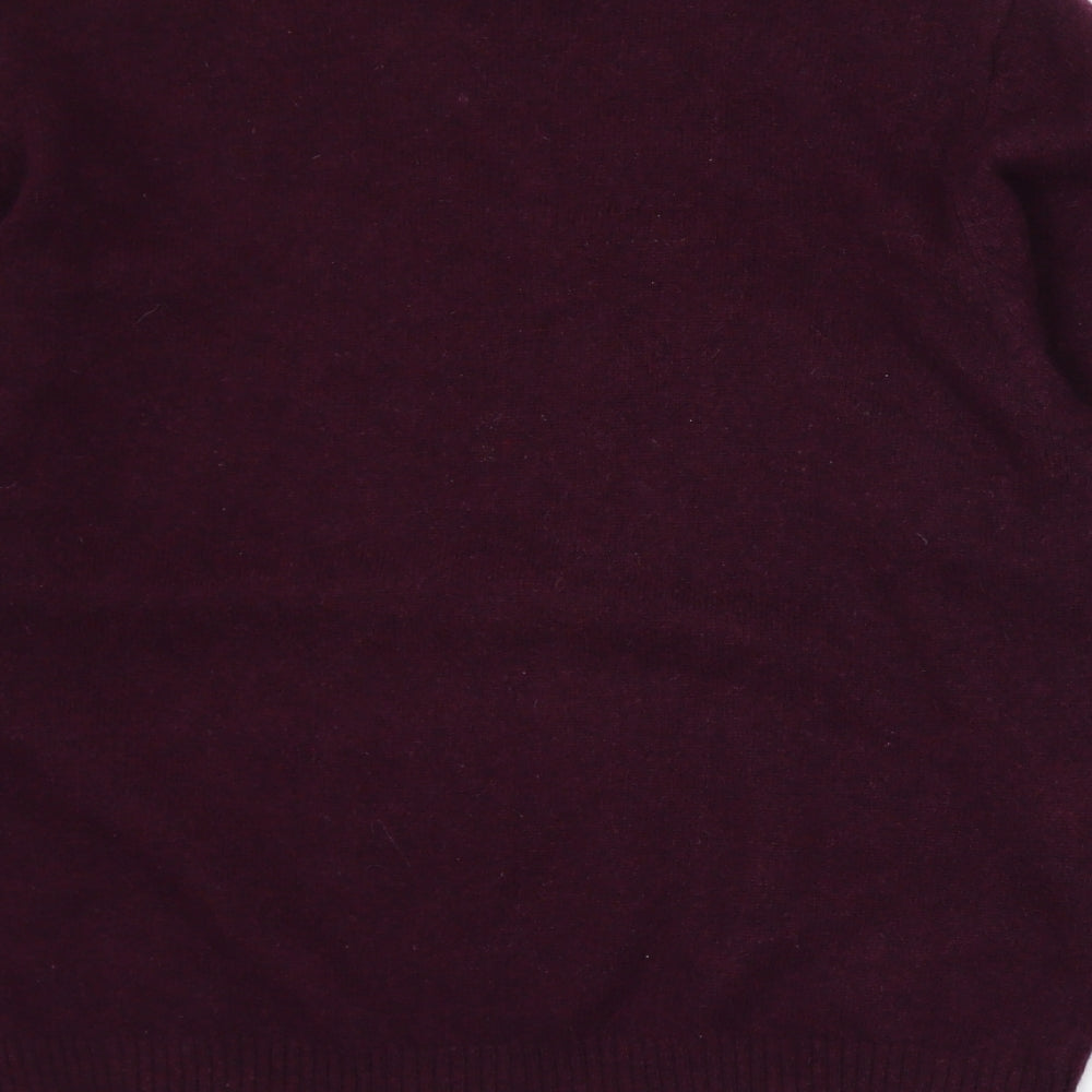 Avenue Womens Purple  Knit Pullover Jumper Size M