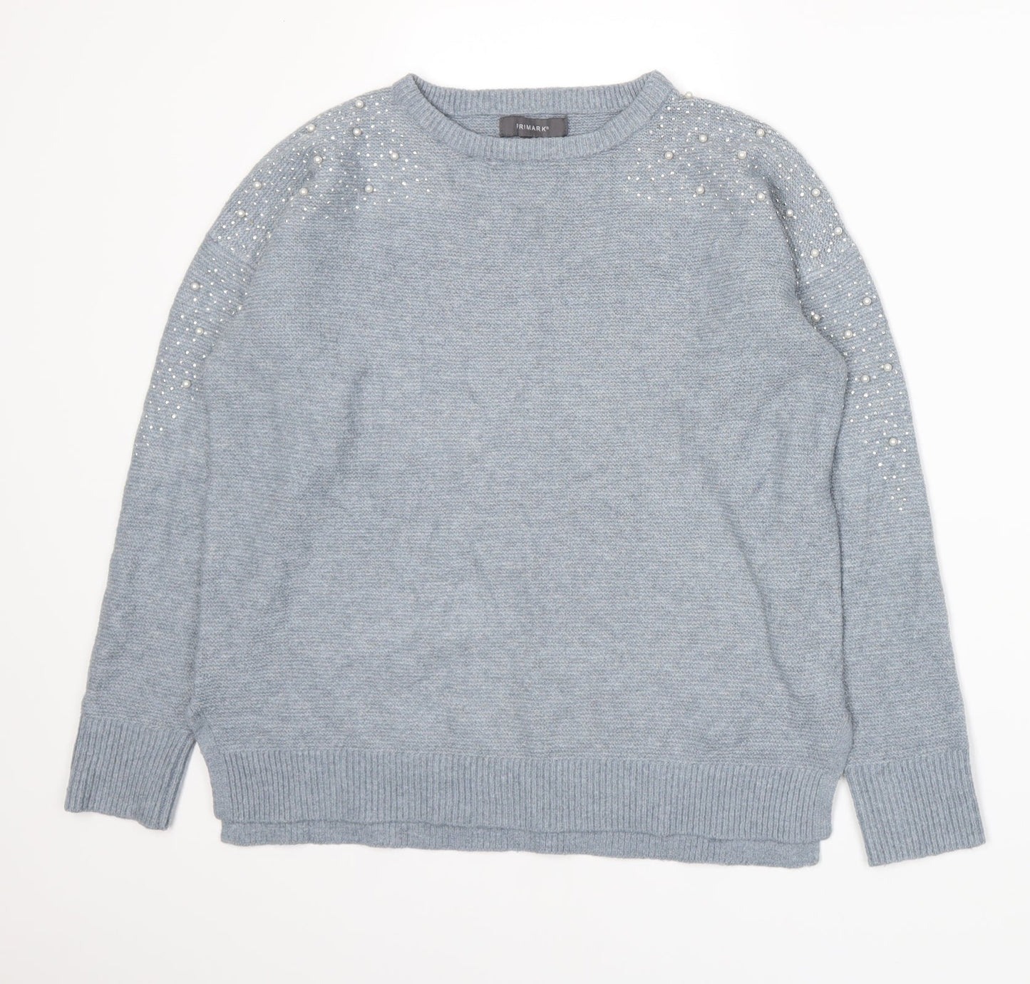 Primark Womens Blue  Knit Pullover Jumper Size 10