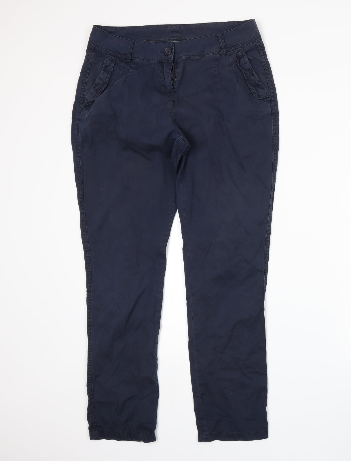 Dorothy Perkins Womens Blue   Trousers  Size 10 L27 in