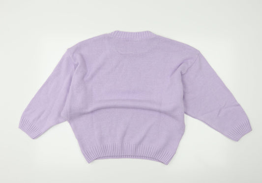 Nasty Gal Womens Purple   Pullover Jumper Size M