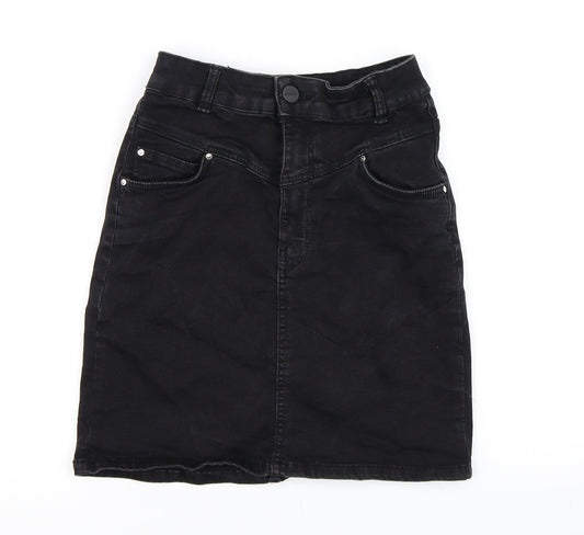 Bershka Womens Black   A-Line Skirt Size 6