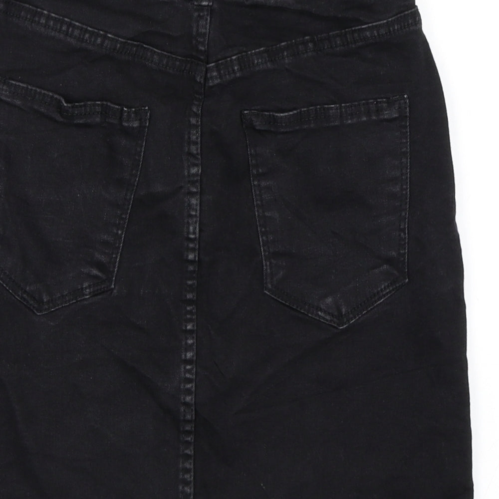 Bershka Womens Black   A-Line Skirt Size 6