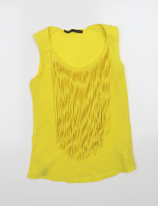 Zara Womens Yellow   Basic Tank Size XS
