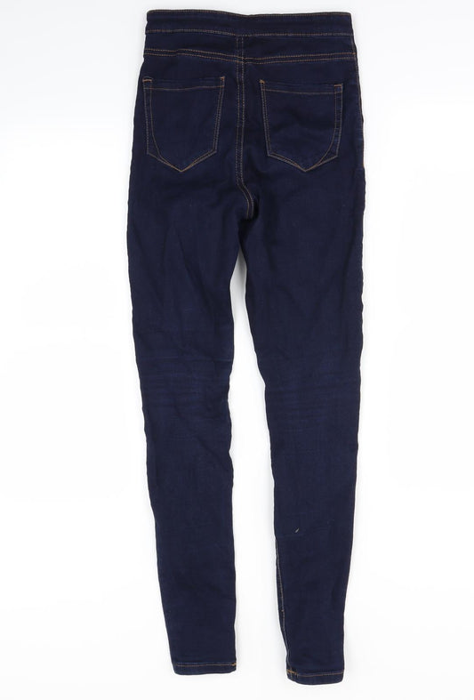 DENIM&co Womens Blue   Skinny Jeans Size 8 L28 in